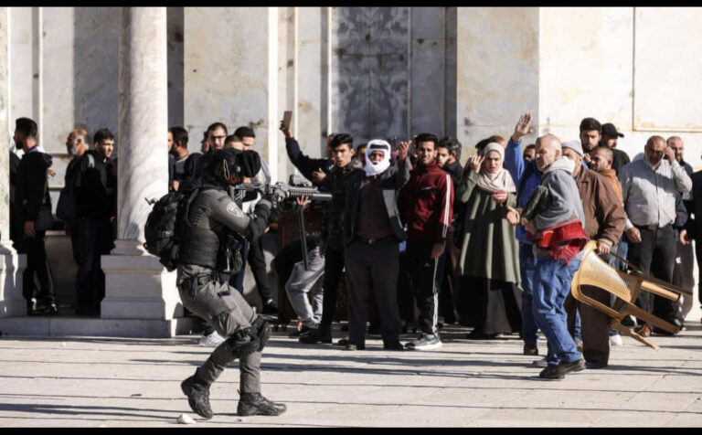 Israeli security forces clash with Palestinian protesters at Jerusalem’s al-Aqsa mosque