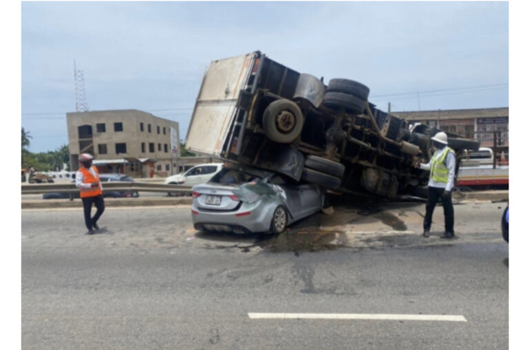 Accident: Accident on Accra-Kasoa road causes heavy traffic