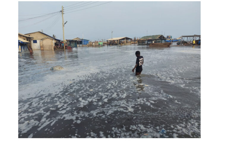 Tidal Waves Displace Residents Of Ada