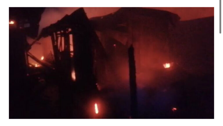 Fire destroys several stores at makeshift Takoradi market