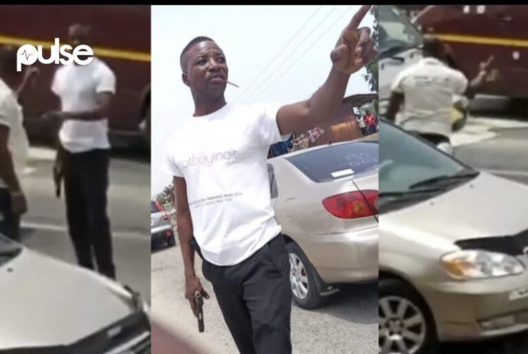 C/R: Police have arrested a man brandished a gun in the street