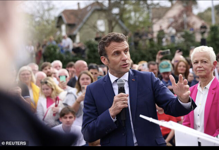 Macron accuse Le Pen of secretly planning ‘ Frexit’