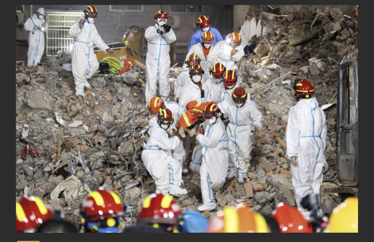 CHINA: Building collapse killed 53, found 10 survivors in Beijing