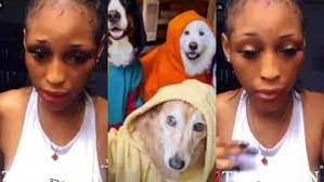 VIDEO: Nigerian slay queen captured being bonked by a dog speaks