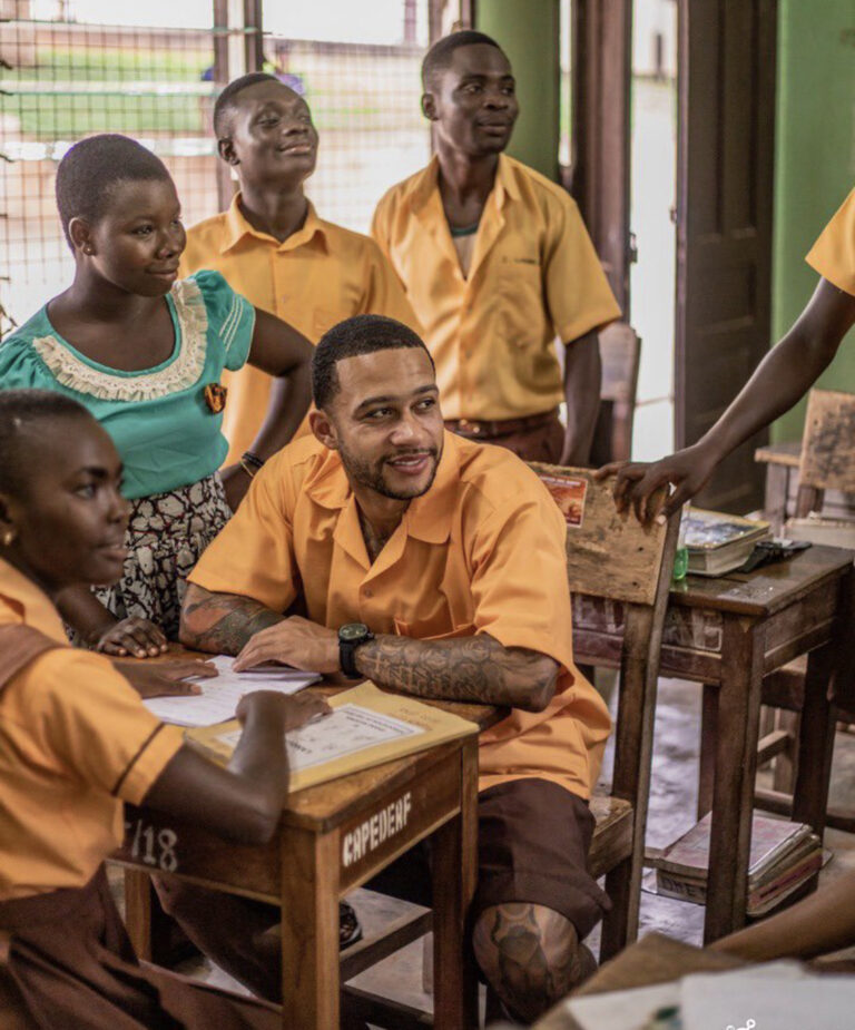 Memphis Depay, refurbishes Cape Coast School for Deaf and Blind in Ghana