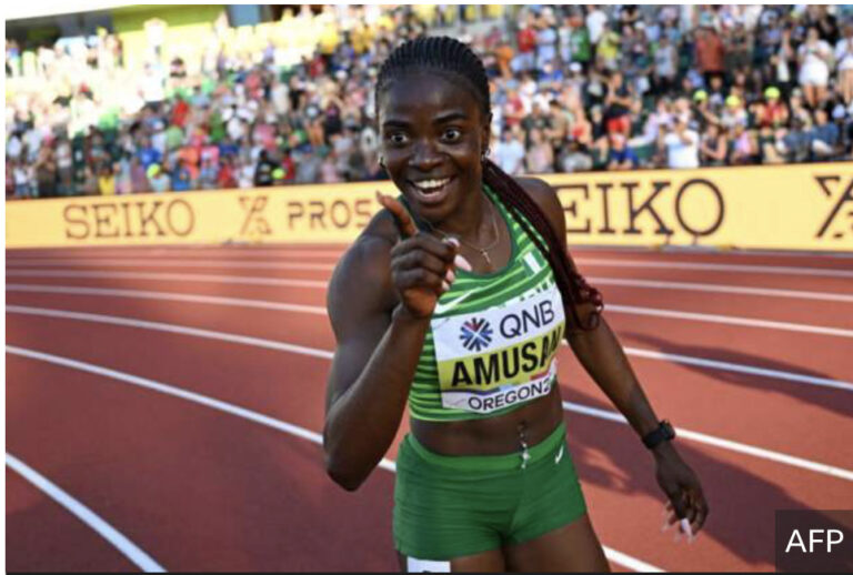 Nigeria’s Tobi Amusan sets hurdles world record