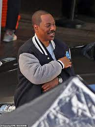 Eddie Murphy WORE Axel Foley’s iconic varsity jacket whiles filming new Beverly Hills Cop film in Los Angeles