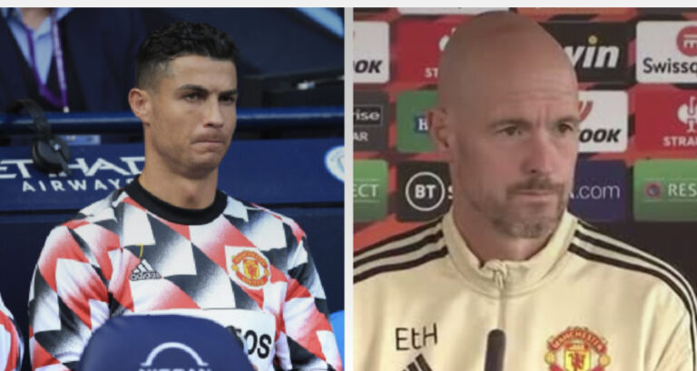 Ronaldo is “pissed off” he’s not playing – Erik Ten Hag