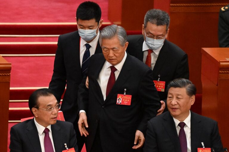 Hu Jintao name vanished from Chinese Social Media after he was forcibly removed from Communist Party Congress