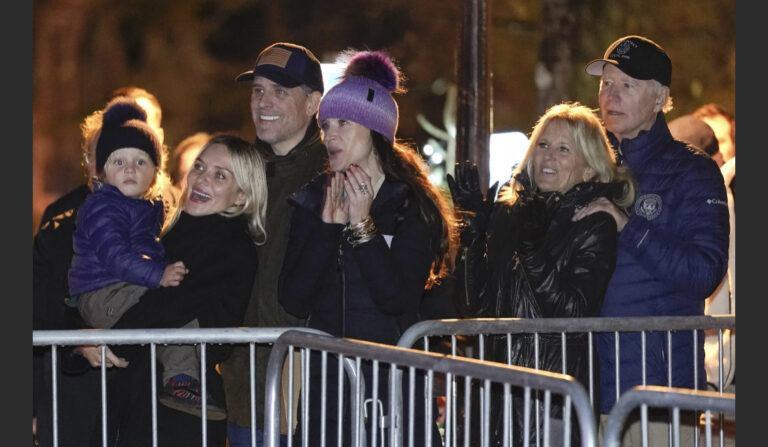 Biden and Family attended Christmas lighting at Nantucket