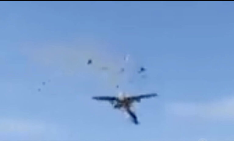 Six feared dead after military planes collide at Dallas airshow 