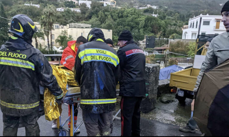 On the Italian island of Ischia, a landslide left twelve persons missing 
