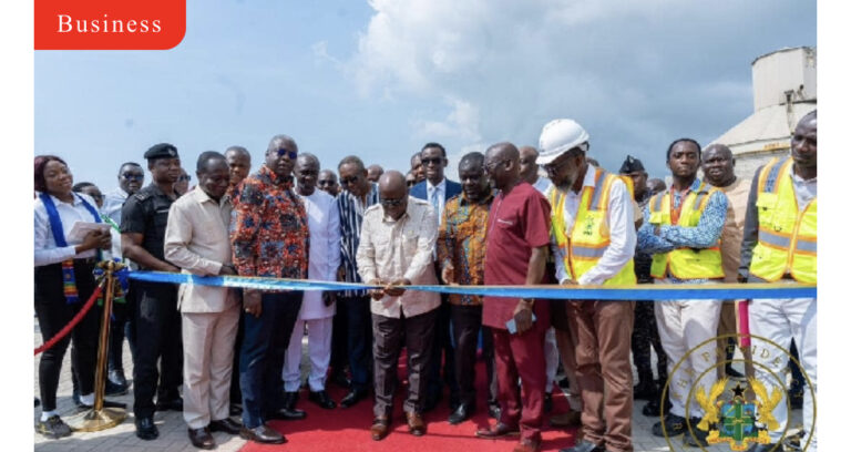 Akufo-Addo opens container terminals, dry dock at Takoradi Harbour