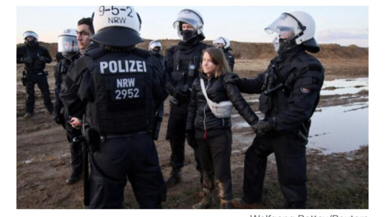 Climate activist Greta Thunberg detained by police in Germany