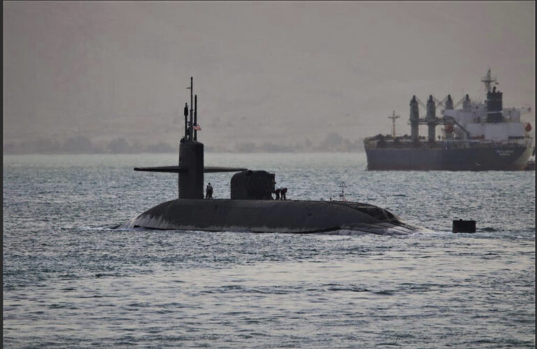 US deployed guided missile submarine amid tension