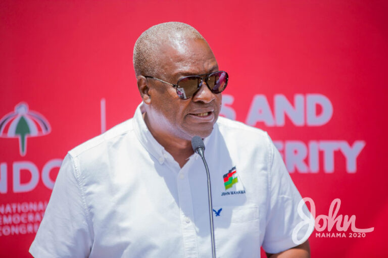 Mahama Jabs Akufo-Addo Govt Over ‘Toilet’ Dormitory At GHANASCO