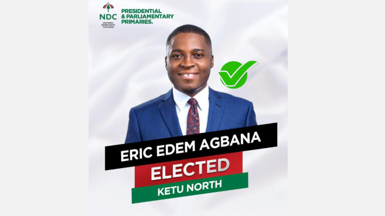 NDC Declares Edem Agbana Winner Of Ketu North Parliamentary Primaries