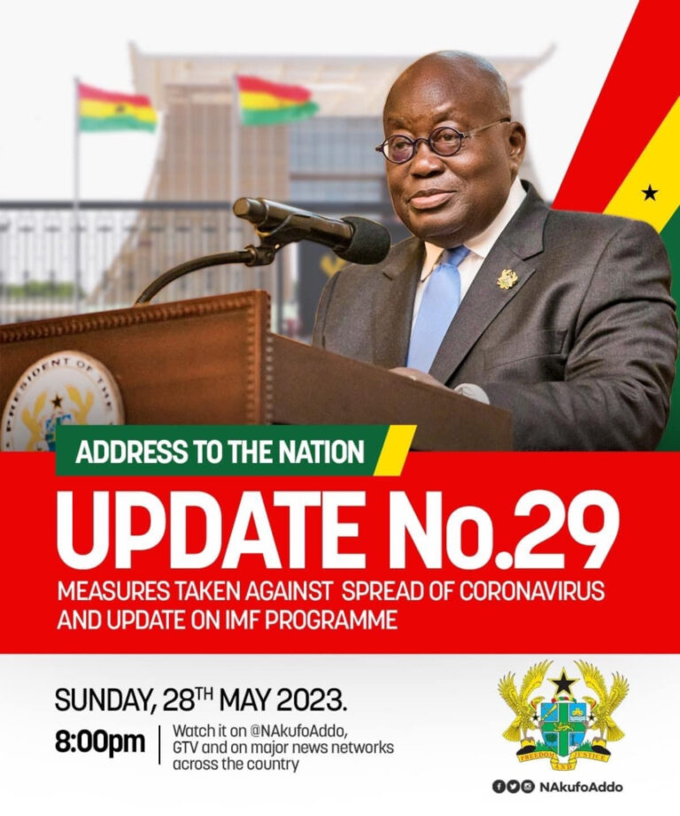 Akufo-Addo To Address Nation On Covid-19 Fight, IMF Deal Tonight