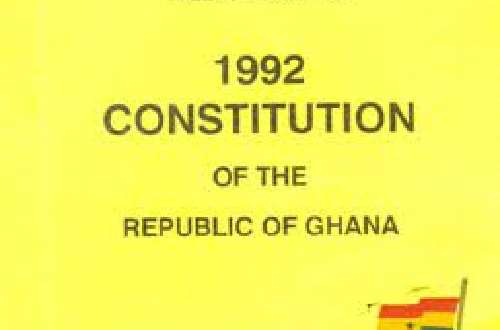 The 1992 Constitution; A Fit For Purpose Or An Agent Of Ghana’s Economic Woes?