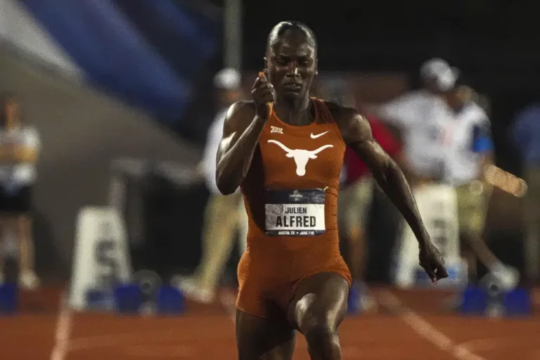 NCAA Outdoor track and Field Championship:Julien Alfred wins 100, 200