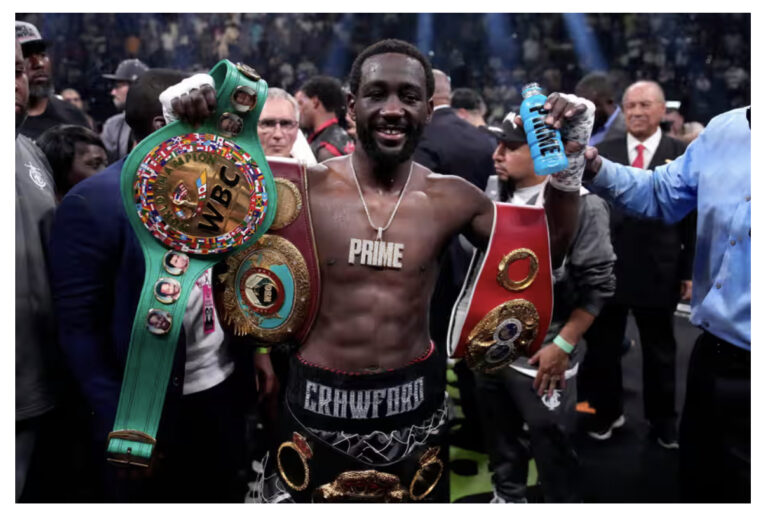 Terence Crawford beats Errol Spence to become welterweight championship
