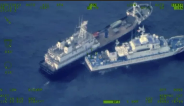 China vessel hits Philippine ship near dispute shoal