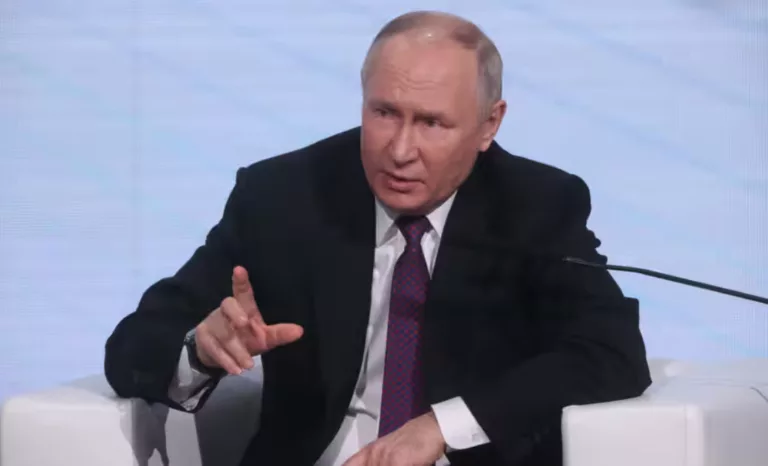 Putin says Biden’s comments about Russia attacking Nato country ‘complete nonsense’