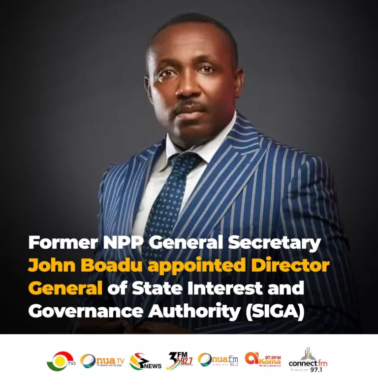 John Boadu Appointed New Director-General For SIGA