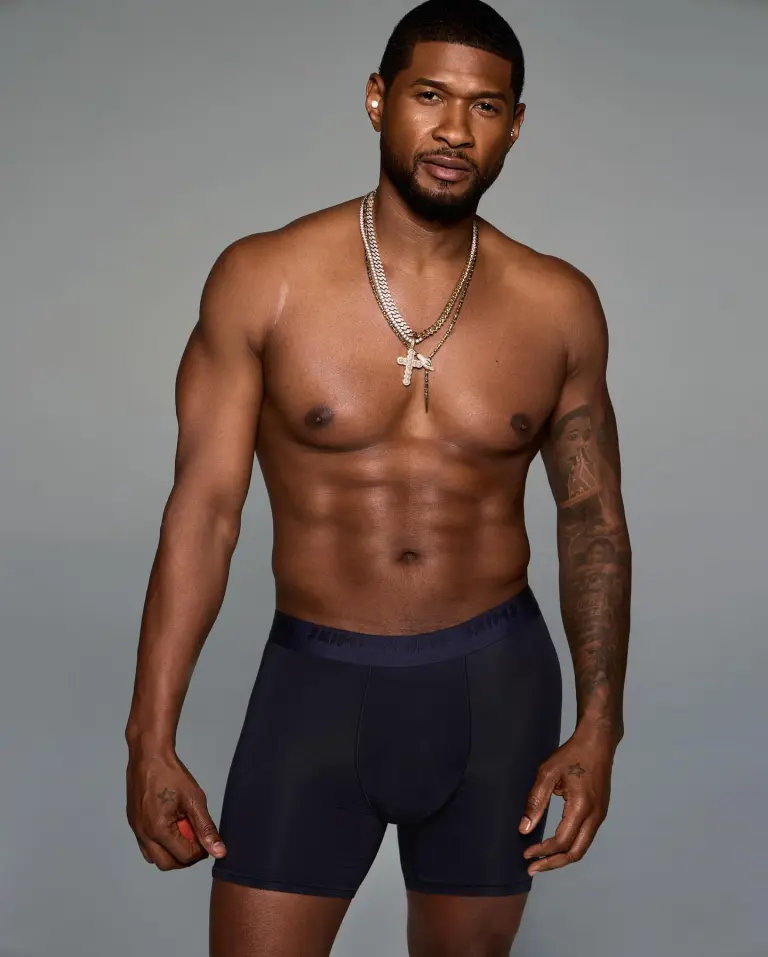 Usher strips down to his skivvies for Skims campaign ahead of Super Bowl 2024