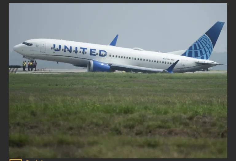 United Airlines rolled off runway in Houston