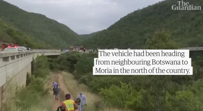 45 dead as bus plunges from bridge into ravine in South Africa