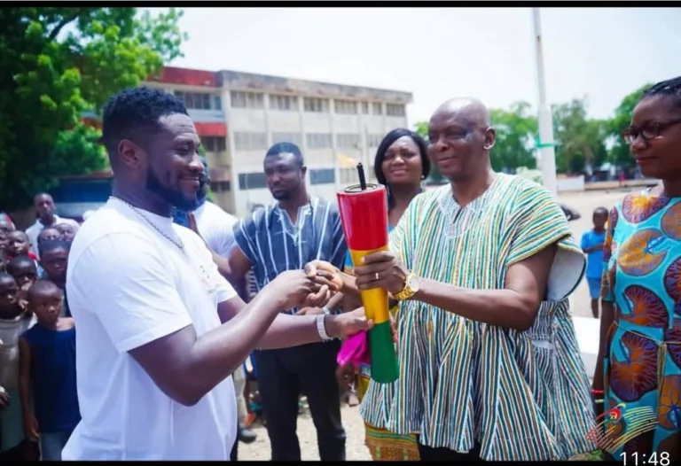 ASAMOAH GYAN “ ALL REGIONAL GAMES 2024”FLAMED TORCH THROUGH UPPER WEST, WA