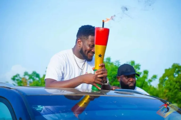 DAMONGO CHEERFULLY RECEIVES GYAN’S ALL REGIONAL GAMES TORCH RELAY