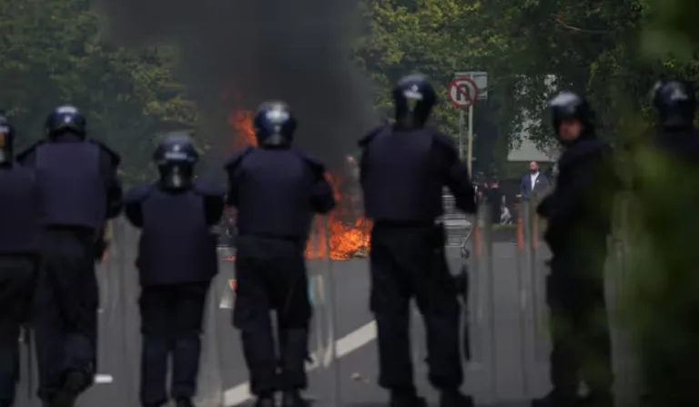 Former factory in Dublin intended to house asylum seekers is set on fire