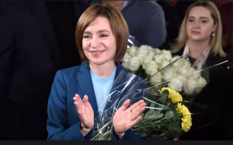 Maia Sandu wins second term in Moldovan election in rebuke to Kremlin