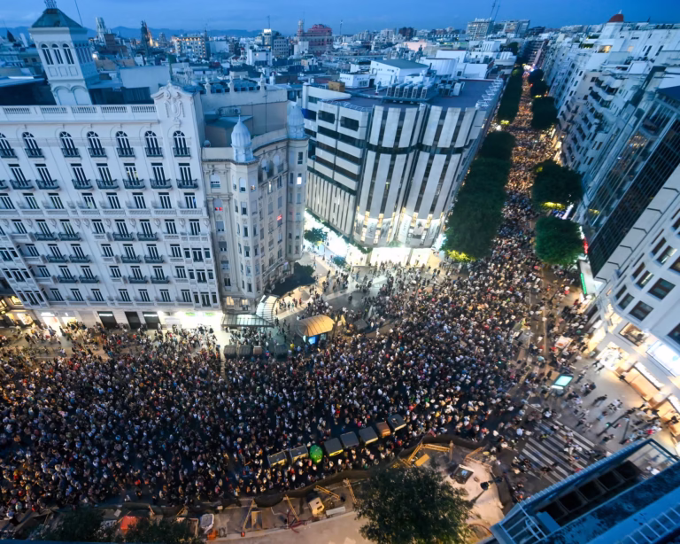 Valencia Protest: 50,000 took to the street