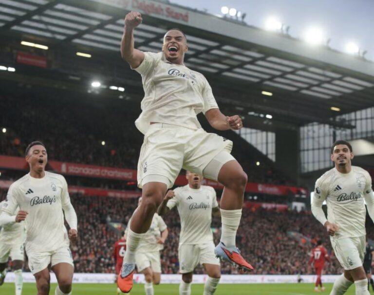 Premier League: Liverpool 0-3 Nottingham Forest