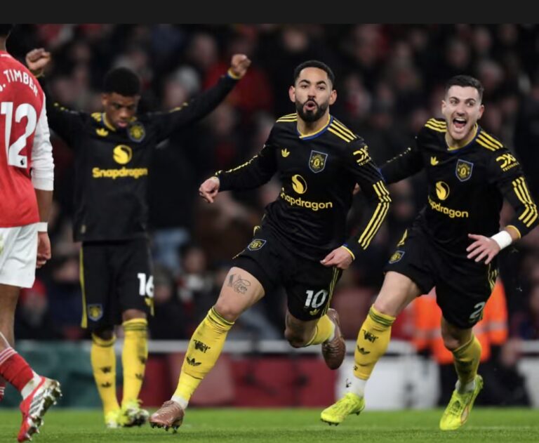 Premier League:Arsenal 2-3 Manchester United