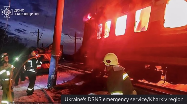 Zelensky condemns deadly Russian drone strike on passenger train