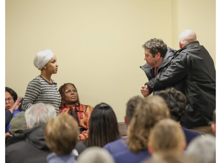 Justice department charges man accused of attacking Ilhan Omar at town hall