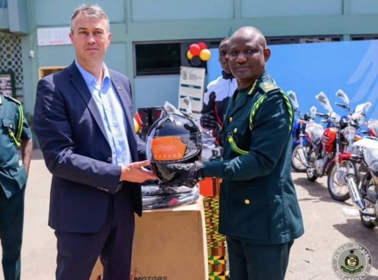 German Police Support Ghana Immigration with Motorcycles to Boost Border Security